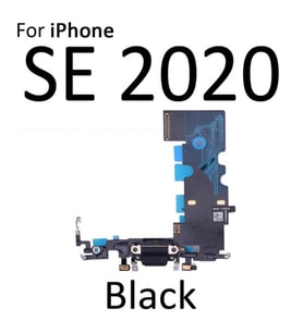 Tkgz İPhone SE 2020 FULL Şarj Soketi (SİYAH)