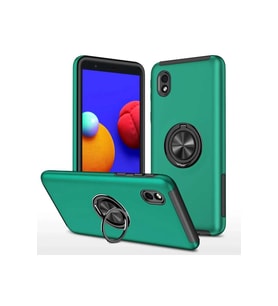 Galaxy A01 Core Kılıf Elit Yüzüklü Kapak - Yeşil