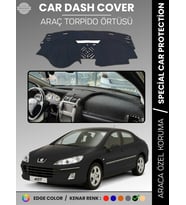 PEUGEOT 407 (2004-2010) Torpido Örtüsü Ön Göğüs Koruma Torpido Koruma Birebir Uyum Kaymaz Özel Kesim