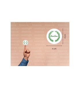 İngilizce Zemzem Etiketi Yeşil Yuvarlak Mat Sticker Zamzam Hajj Umre Hediyeleri 4 Cm (45 Adet)
