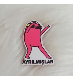 Ahşap Broş Ayrılmışlar