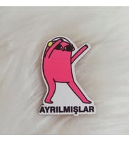 Ahşap Broş Ayrılmışlar