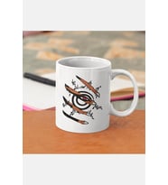 Naruto Kuruma Kyuubi Kupa Bardak (Beyaz)
