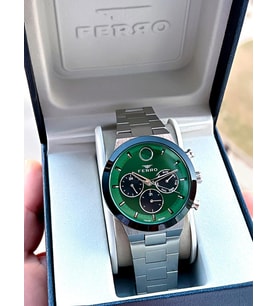 Ferro 30 Mt Suya Dayanıklı Çelik Kordon Kararma Renk Atma Yapmaz Erkek Kol Saati VS.BLKT.0048