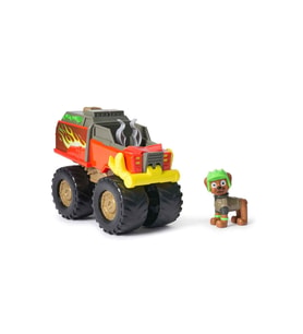 PAW Patrol Rescue Wheels Boomer Figürü ve Kurtarma Aracı – Fonksiyonel Çekme Kancalı ve Dev Tekerlekli Macera Arabası (Çok Renkli)