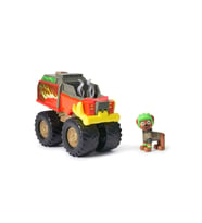 PAW Patrol Rescue Wheels Boomer Figürü ve Kurtarma Aracı – Fonksiyonel Çekme Kancalı ve Dev Tekerlekli Macera Arabası (Çok Renkli)