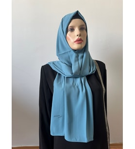 Armine Trend Kadın Medine İpeği Şal ( 70 x 190 cm) (Turkuaz)