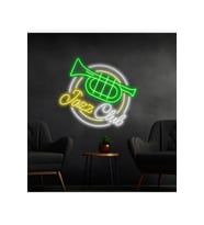 Jazz Club Yazılı ve Şekilli Neon Tabela