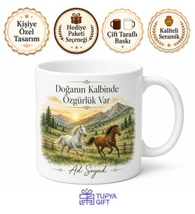 Azdavay At Çiftlikleri Doğası Kastamonu Hatırası Kupa Bardak Hediye