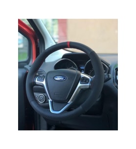 Ford Courier Araç Nubuk Karbon Deri Direksiyon Kılıfı