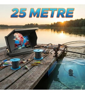25 Metre Sualtı Balık Tutma Kamerası