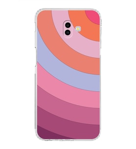 Samsung Galaxy J6 Plus  Kamera Korumalı Kapak Renk Cümbüşü Tasarımlı  Şeffaf  Kılıf