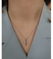 PERİ BEBEK MODEL BAYAN GÜMÜŞ KOLYE