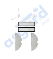 Dreame D9,D9 Max,L10 Pro,D9 Pro Uyumlu 2 Yan Fırça 2 Filtre 2 Mop PKT-iasgf0000142