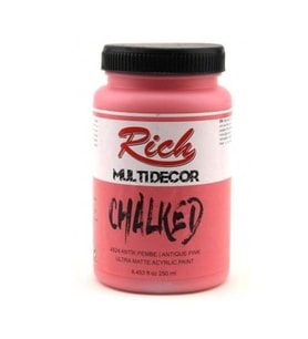Rich Multi Decor Chalked Akrilik Boya 250 cc. 4524 ANTİK PEMBE 