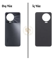 Infinix Note 12 Pro Gri Uyumlu Arka Kapak Arka Cam Batarya Pil Kapağı Lazer Kesim Back Cover