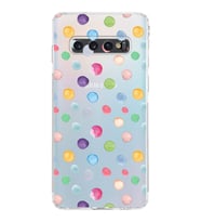 PrintiFy Samsung Galaxy S10 ile Uyumlu Water Color 6  Kamera Korumalı Şeffaf  Kılıf