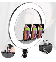 Lexroo RL-18 Işıklı Telefon Tutucu Ring Light - Siyah
