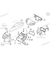 MONDİAL ÖN İÇ PANEL KÜÇÜK KAPAK SOL RİTMİCA 100-110 SPEEDY ORJ