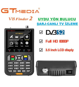 Uydu Yön Bulucu Gtmedia V8 Finder 2 (Canlı Görüntü Izleme+Şarjlı+Taşıma Çantalı)