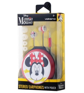 Disney Minnie Mouse Kulak içi Kulaklık Çantalı Lisanslı Kırmızı