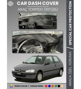 PEUGEOT 106 (1991-2003) Torpido Örtüsü Ön Göğüs Torpido Koruma Birebir Uyum Kaymaz Özel Kesim