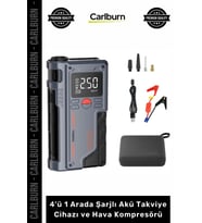 Özel Üretim 1000A Jump Starter Powerbank 4'ü 1 Arada Şarjlı Akü Takviye Cihazı ve Hava Kompresörü