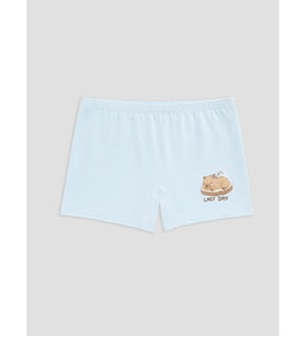 LCW Kids Mavi Baskılı Kız Çocuk Boxer