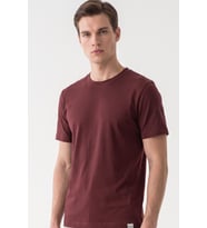 Mor Bisiklet Yaka Kısa Kol Slim Fit Pamuklu Tişört 1011265166