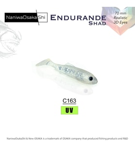 NANIWAOSAKASHI ENDURANDE SHAD 70MM C163 Ghost Silver