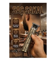 Güçlü Motorlu Saç ve Sakal Kesme Makinesi – 4 Kılavuz Taraklı Şarjlı Kompakt Tasarım
