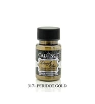 Cadence Dora Glass Metalik Cam Boyası 50 ml. 3171 PERİDOT GOLD 
