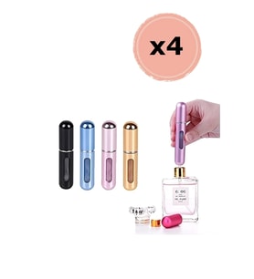 4 Adet Parfüm Şişesi Taşınabilir Mini Doldurulabilir  Atomizer Parfüm Şişeleri