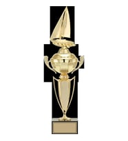 ODAK KUPA - Figürlü Kupalar - Yelken Figürlü Kupalar FG-068 A - 49 cm