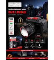 Kalemhane Profesyonel Kafa Lambası WISON WS-2035 Teleskobik Zoomlu Şarjlı Kafa Lambası