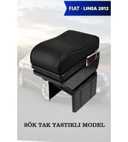 fiat linea 2012 kol dayama Lüks Siyah geniş model Yastıklı Deri