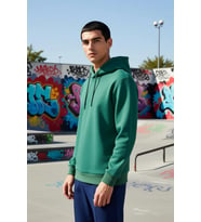 Erkek Kapüşonlu Standart Kol Regular Kalıp 3 İplik Penye Şardonlu Sweatshirt Fonksiyonel Şık