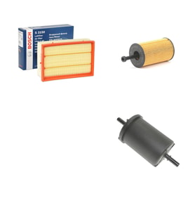 Bosch Filtre Bakım Seti Peugeot 307 1.6 Benzinli 2000-2004 Hava + Yağ f. + Yakıt Filtre Bosch
