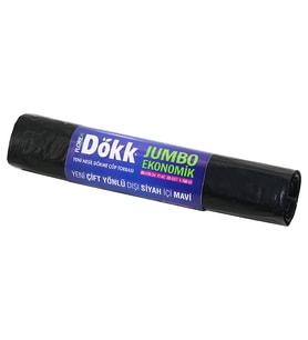 180 ADET FLOREX-619 DÖKK ECO JUMBO ÇİFT YÖNLÜ 20PCS 80X110CM ÇÖP TORBASI 9x20=180 (5680)