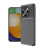 Coverzone Tecno Spark 30 Pro Uyumlu TPU Silikon K?l?f, Ultra Slim Fit Karbon Fiber Desenli, Darbe Emici, ?nce ve Hafif, ??k ve Koruyucu Siyah