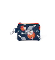 Coral High Kids Lacivert Mavi Astronot Desenli Bozuk Para Çantası 21919