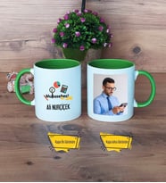 Muhasebeci Kupa Bardak Yeşil Fotoğraflı Muhasebeciler Günü Hediyesi