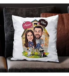 Kişiye Özel Orman Evi Keyfi Yapan Çiftler Yastık