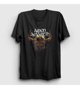 Presmono Unisex Siyah Helmet Amon Amarth T-Shirt 380563tt