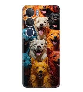 Vivo Y19S Kılıf Boutique Baskılı Resimli Köpekçikler Pcode -026