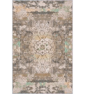 Eliana Home Baskılı, Yıkanabilir Kaymaz Taban Salon Halısı LNA1331-HT137 100x150 cm (Kahverengi)
