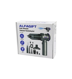 Lunaev Oto Araç Type-C Sarjlı El Tipi Basınçlı Hava Üfleme - Süpürge 7 Başlık 100 W Dp-568