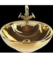 Pure Bowl Gold Tezgah Üstü Çanak Lavabo G-200