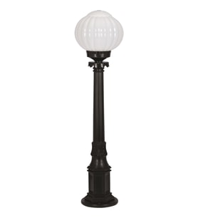AVONNI BSU-68187-1BSY-M2-KOP Siyah Boyalı Dış Mekan Aydınlatma E27 Aluminyum ABS Akrilik Cam 23cm