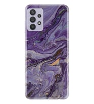 Kılıfland Samsung Galaxy A32 Kılıf Silikon Resimli Kapak Abstract Purple Stok 1070